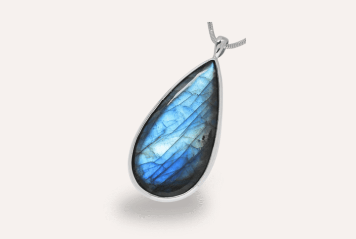 STERLING SILVER LABRADORITE PENDANT