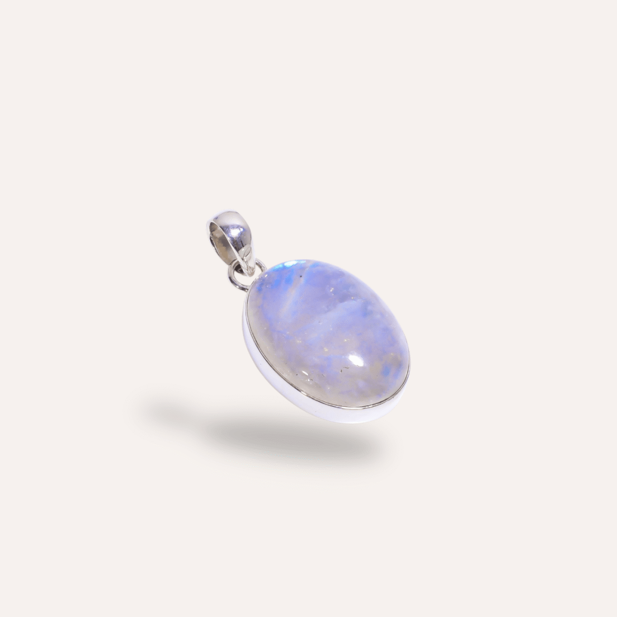 STERLING SILVER MOONSTONE PENDANT