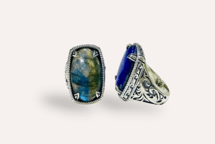 STERLING SILVER LABRADORITE RING